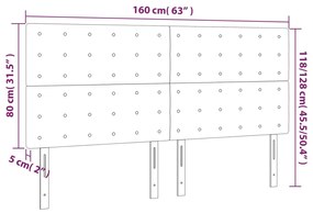 Cabeceira de cama 4 pcs veludo 80x5x78/88 cm preto