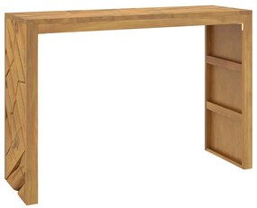 Mesa consola 110x35x75 cm madeira maciça teca