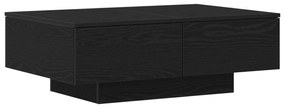 Mesa de Centro vidaXL em Madeira de Carvalho Preto 90x60x31 cm