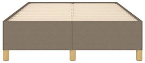 Estrutura cama sem colchão 120x200 cm tecido cinza-acastanhado