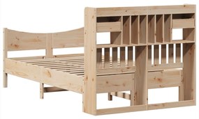 Cama sem colchão 135x190 cm madeira de pinho maciça