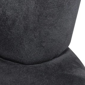 Cadeira em forma de mão veludo preto