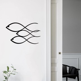 Acessório Decorativo de Parede Metal-248 – Preto – 50 x 30 cm