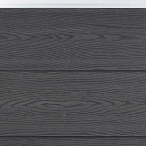 Conjunto de painéis de vedação 872x186 cm WPC cinzento