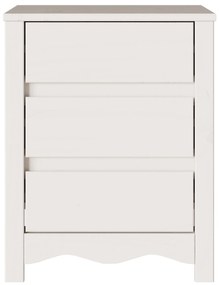 Criado-mudo vidaXL "DRAMMEN" Branco 45x35x56 cm Madeira Sólida de Pinh