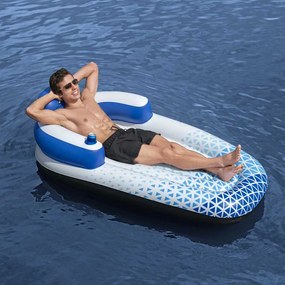 Espreguiçadeira flutuante Hydro-Force 183x97 cm azul
