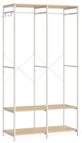 Guarda-roupa portátil com barras de pendurar e prateleiras | SONGMICS | 94.5 x 40 x 180 cm | RGR004W67.