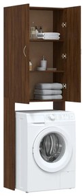 Armário máquina lavar roupa 64x25,5x190 cm carvalho castanho