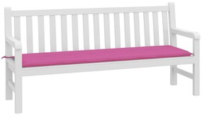 Almofada para Banco de Jardim Rosa 180x50x4 cm Tecido Oxford