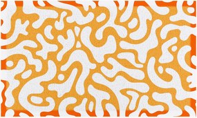 Tapete de entrada Orange Blobs