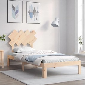 Cama sem colchão 90x200 cm madeira de pinho maciça