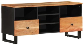 Móvel de TV 100x33x46 cm acácia maciça/derivados de madeira