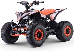 MINI MOTO 4 GASOLINA PARA CRIANÇAS 125cc Roan Ratte R8 automático Laranja