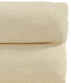 Cadeiras de jantar 4 pcs tecido cor creme