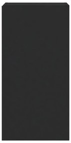 Móvel de parede para TV com luzes LED 40,5x35x80 cm preto