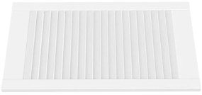 Portas de armário 4 pcs design de persiana pinho maciço branco
