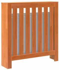 Cobertura de radiador 79,5x19x84 cm pinho maciço castanho cera