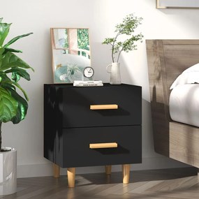 vidaXL Mesa de cabeceira 40x35x47,5 cm preto