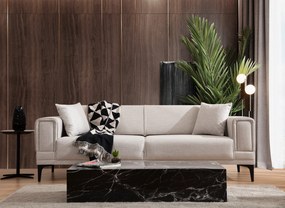 Sofá-Cama de 3 Lugares Horizon – Ecru – 215x85x77 cm