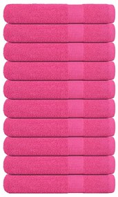 Toalhas de sauna 10 pcs 80x200 cm 360 gsm 100% algodão rosa