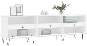 Móvel de TV 150x30x44,5 cm derivados de madeira branco