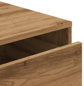 Cómoda com 3 Gavetas - 80x41x58 cm - derivados de madeira - carvalho a