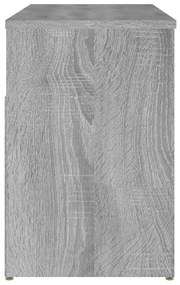 Banco sapateira 80x30x45cm derivados de madeira cinzento sonoma