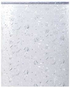 Películas para janela 2 pcs PVC fosco padrão de flor