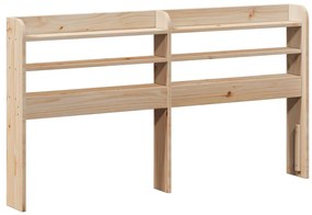 Estrutura de cama com cabeceira 160x200 cm pinho maciço