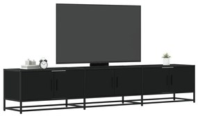vidaXL Móvel de TV 210x35x41 cm derivados de madeira preto
