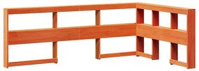 Cama com estante sem colchão 140x190 cm pinho maciço