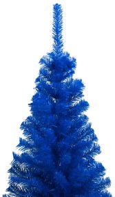 Árvore Natal artificial pré-iluminada c/ bolas 210cm PVC azul