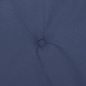 Almofadões cadeira encosto alto 2pcs tecido azul-marinho