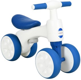 AIYAPLAY Bicicleta sem Pedais para Crianças de 18-36 Meses com Guiador Antiderrapante e 4 Rodas de Ø17 cm 56x30x42 cm Azul
