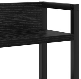 Cabeceira de armazenamento Carvalho preto 135 cm
