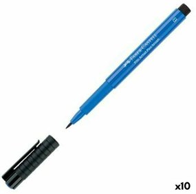 Marcadores Faber-castell Pitt Artist Azul Cobalto 10 Unidades