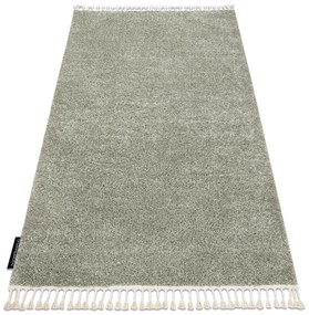 Tapete BERBER 9000 verde Franjas berbere marroquino shaggy