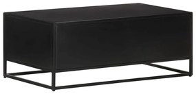 Mesa de centro 90x50x35 cm madeira de mangueira áspera