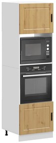vidaXL Armários forno 2 pcs Porto derivados madeira carvalho artisiano