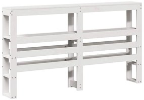 Cama sem colchão 150x200 cm madeira de pinho maciça branco