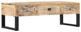 Mesa de centro 110x50x38 cm madeira de mangueira maciça