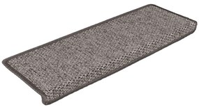 Tapetes escada adesivos aspeto sisal 30pcs 65x21x4 cinza e bege