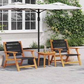 vidaXL Conjunto de Jantar para Exterior Castanho