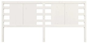 Cabeceira de cama 126x4x100 cm pinho maciço branco