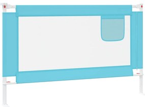 Barra de segurança p/ cama infantil tecido 120x25 cm azul