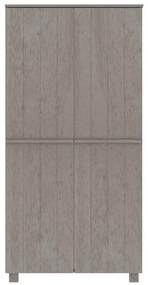 Roupeiro HAMAR 89x50x180 cm pinho maciço cinza-claro