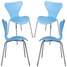 Pack 4 Cadeiras Jacop - Azul claro
