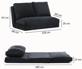 Sofá-cama Taida – Multicolor – 2 Lugares