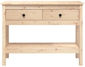 Mesa consola 100x35x75 cm madeira de pinho maciço