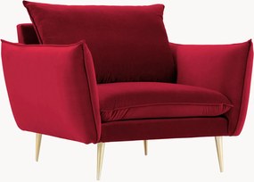 Cadeira de braços em veludo Elio